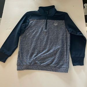 Garb Jr Medium 1/4 Zip Long Sleeve Navy Wind Jacket Golf Tennis Pickellball NWT